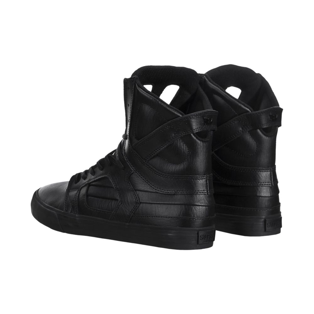 Baskets Montantes Supra SkyTop II Noir Black/Black-Red Homme | PNL-95614969